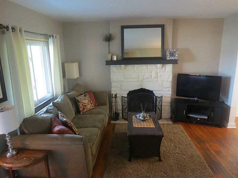 Living Room. Wonderful log burning fire place.