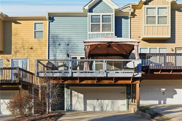a view of outdoor space with trampoline