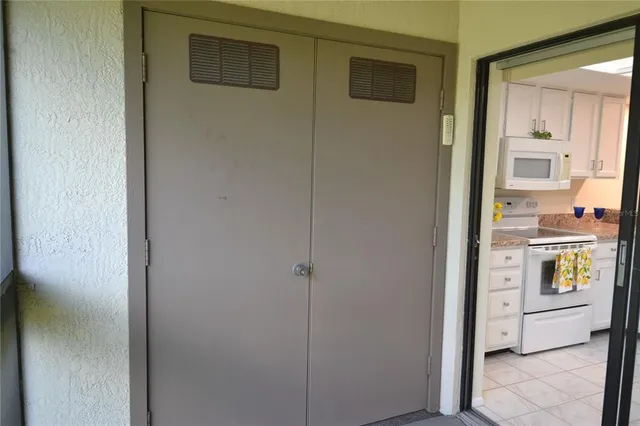 a view of kitchen and utility room