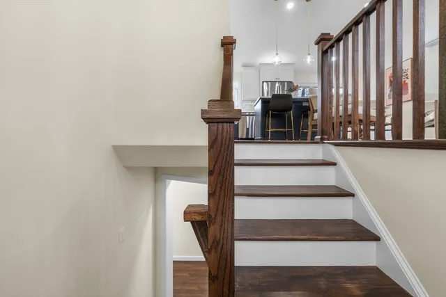 a view of entryway with a front door