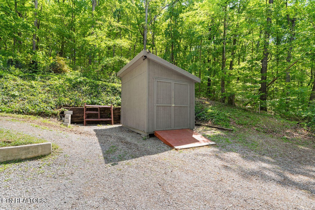 8908 Ellis Lane Powell, TN 37849 - Photo 32 of 37 a backyard of a house with plants and trees