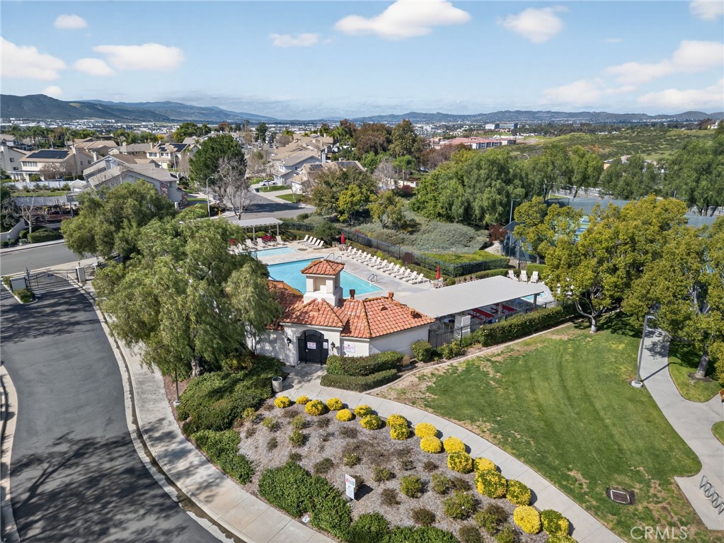 28322 Corte Ocaso Temecula, CA 92592 - Photo 70 of 75 an aerial view of a house with a garden