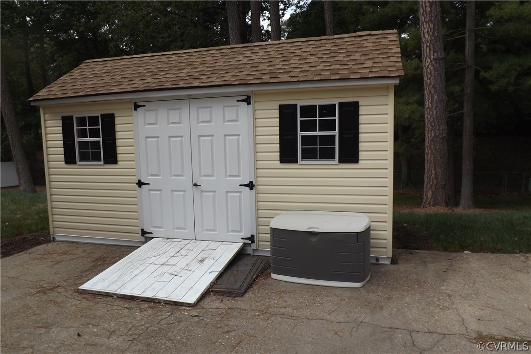 13104 Middlebrook Road Chester, VA 23831 - Photo 18 of 22 Large Vinyl Sided Detached Shed.
