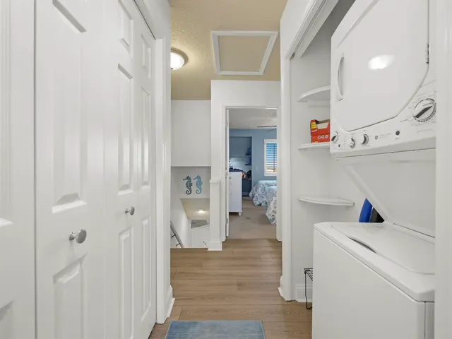 a view of a swimming pool with an outdoor seating