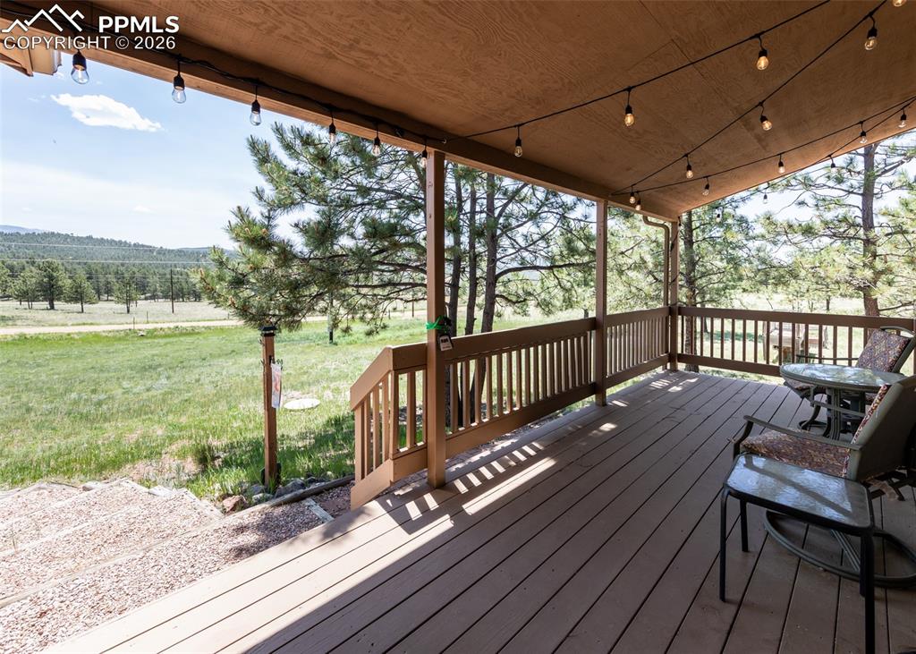 2602 Southpark Road Florissant, CO 80816 - Photo 13 of 50 Sunrise starts here. Relax on the covered front porch and take in the mountains. Coffee or tea optional.