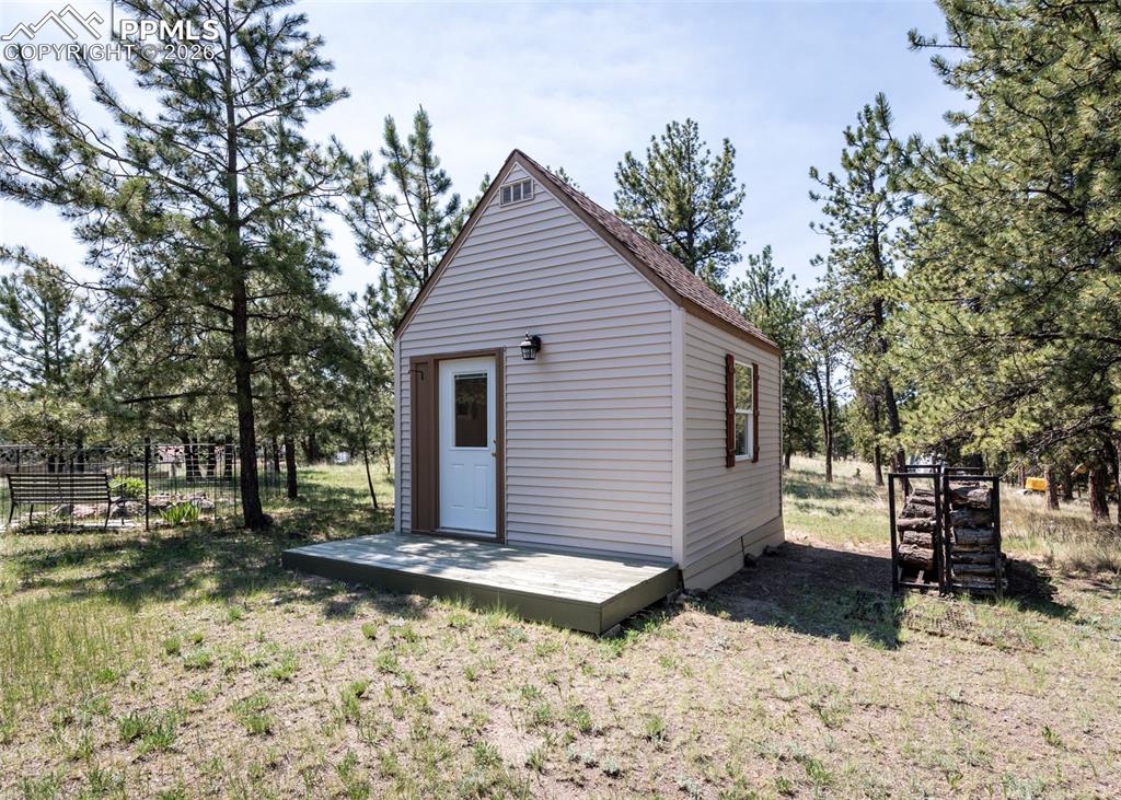 2602 Southpark Road Florissant, CO 80816 - Photo 42 of 50 This 192 sq.ft craft/guest cottage is a sweet addition to the property. What will you use it for?