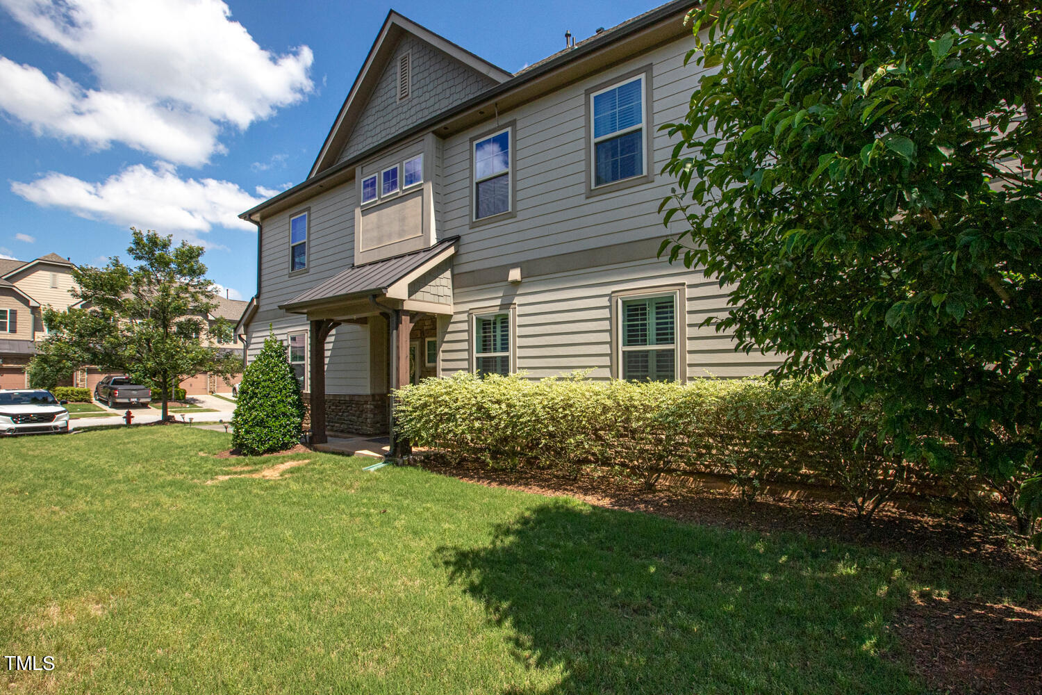 2425 Baslow Drive Apex, NC 27539 - Photo 45 of 48 a front view of a house with a yard