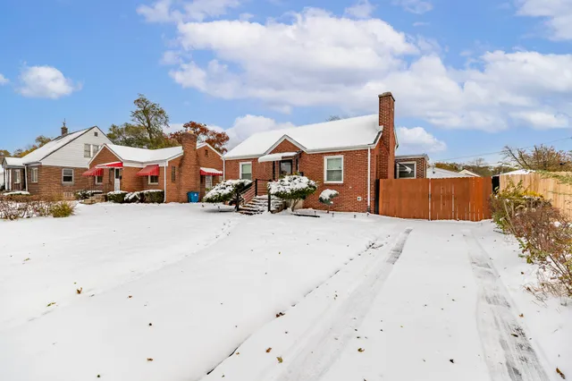 a view of a terrace with buildings