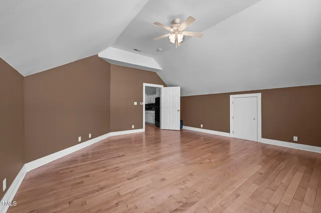 a view of outdoor space with lots of trees