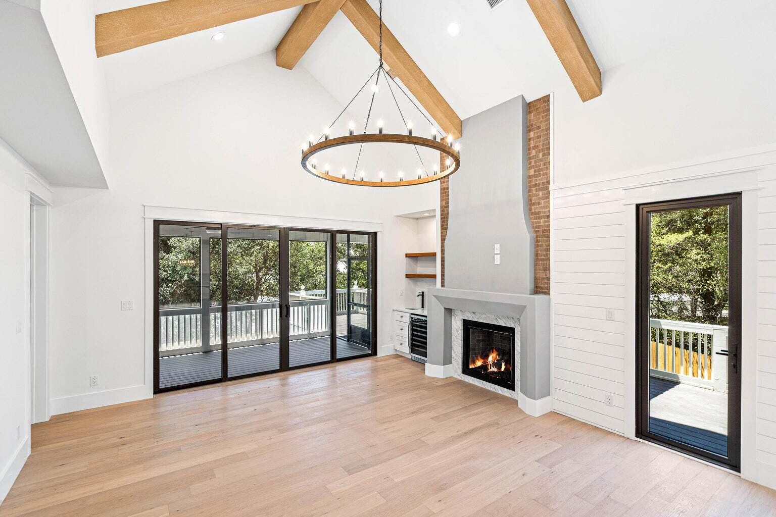 18 Seabreeze Place Seacrest, FL 32461 - Photo 16 of 41 a view of an empty room with a fireplace and a window