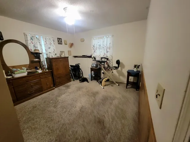 a room with furniture