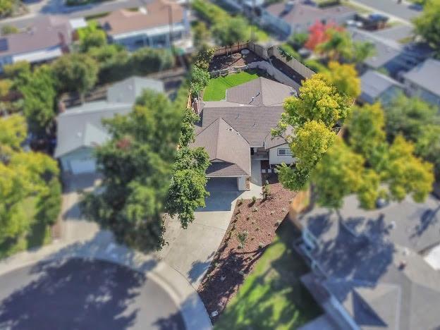 5841 Sharps Circle Carmichael, CA 95608 - Photo 31 of 38 an aerial view of a house with a yard