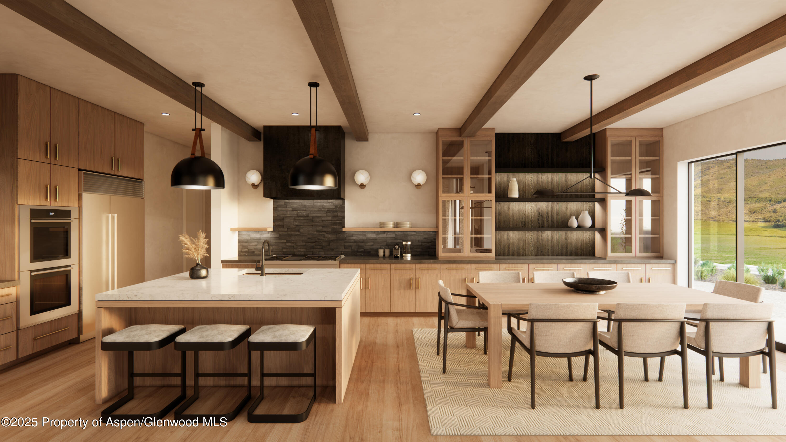2700 Emma Road Basalt, CO 81621 - Photo 33 of 36 a dining room with furniture and wooden floor