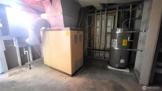 a view of water heater room