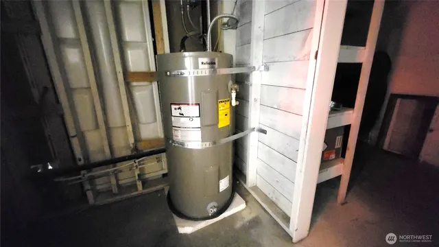 a view of water heater room