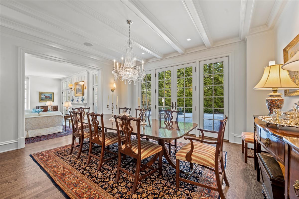 745 East Woodland Road Lake Forest, IL 60045 - Photo 20 of 77 a view of a dining room with furniture window and outside view