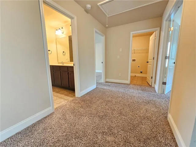 a view of an empty room