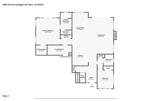 4499 North Seven Bridges Road, Unit 9 Eden, UT 84310 - Photo 63 of 65 Floor plan