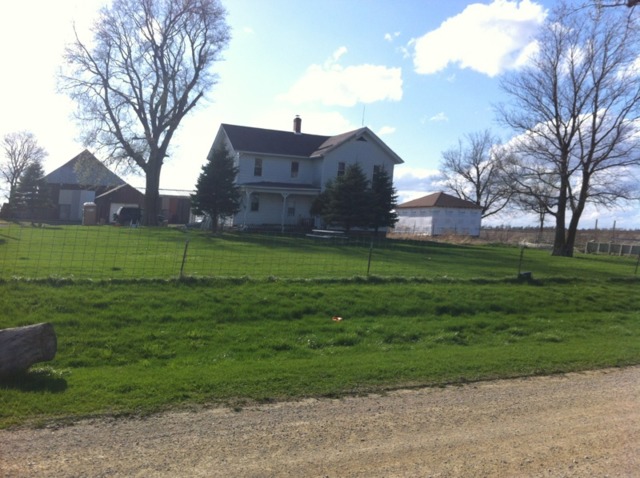 a view of a big yard of a house