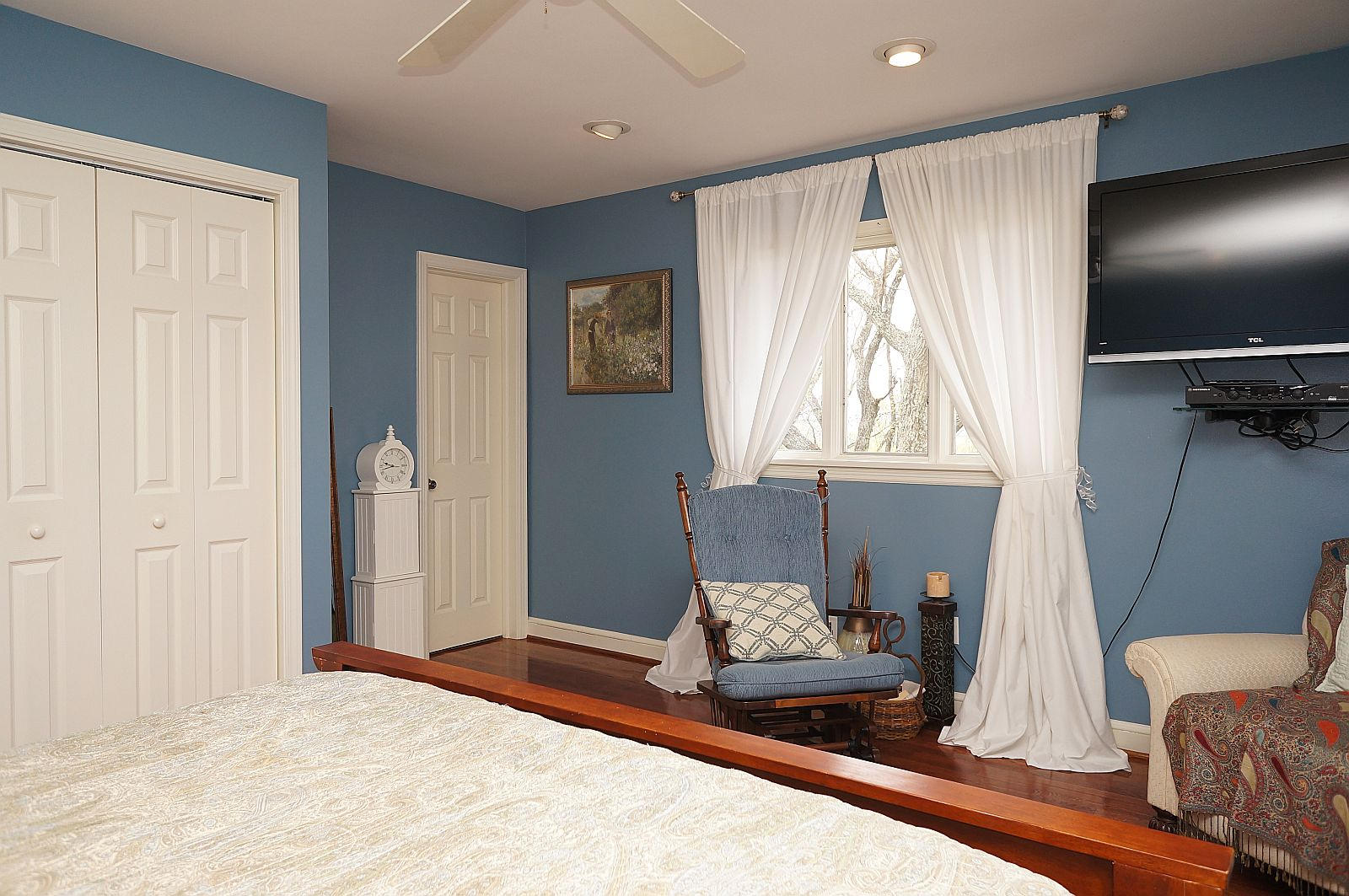 3113 Stoneridge Road Southwest Roanoke, VA 24014 - Photo 15 of 42 a bedroom with a bed and large windows