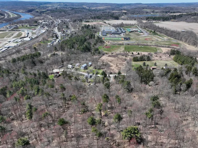 a view of a lake with mountain