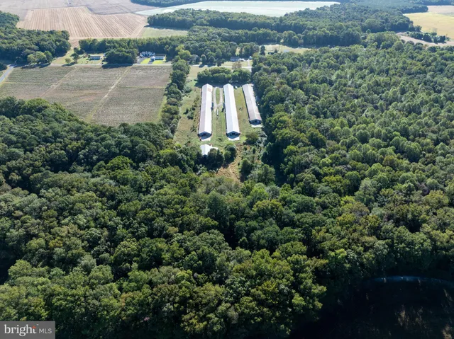 an aerial view of a house with a yard and outdoor seating
