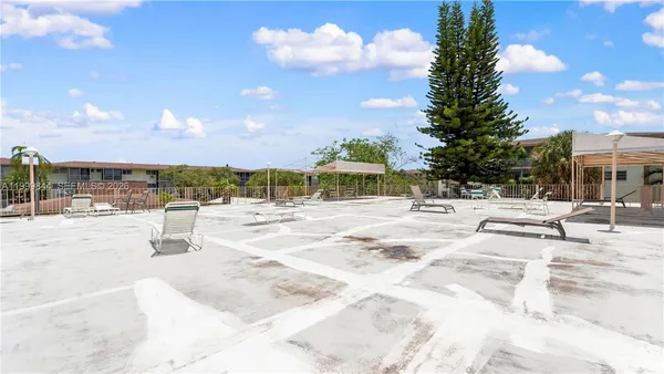 a view of outdoor space with seating