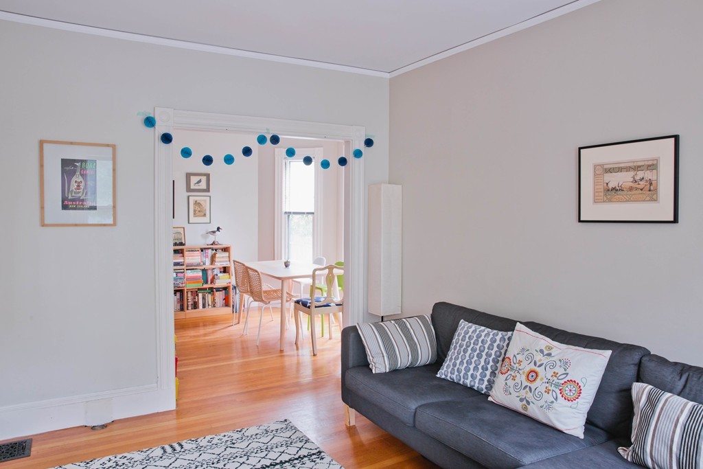 9-11 Campbell Park Somerville, MA 02144 - Photo 4 of 19 a living room with furniture and wooden floor