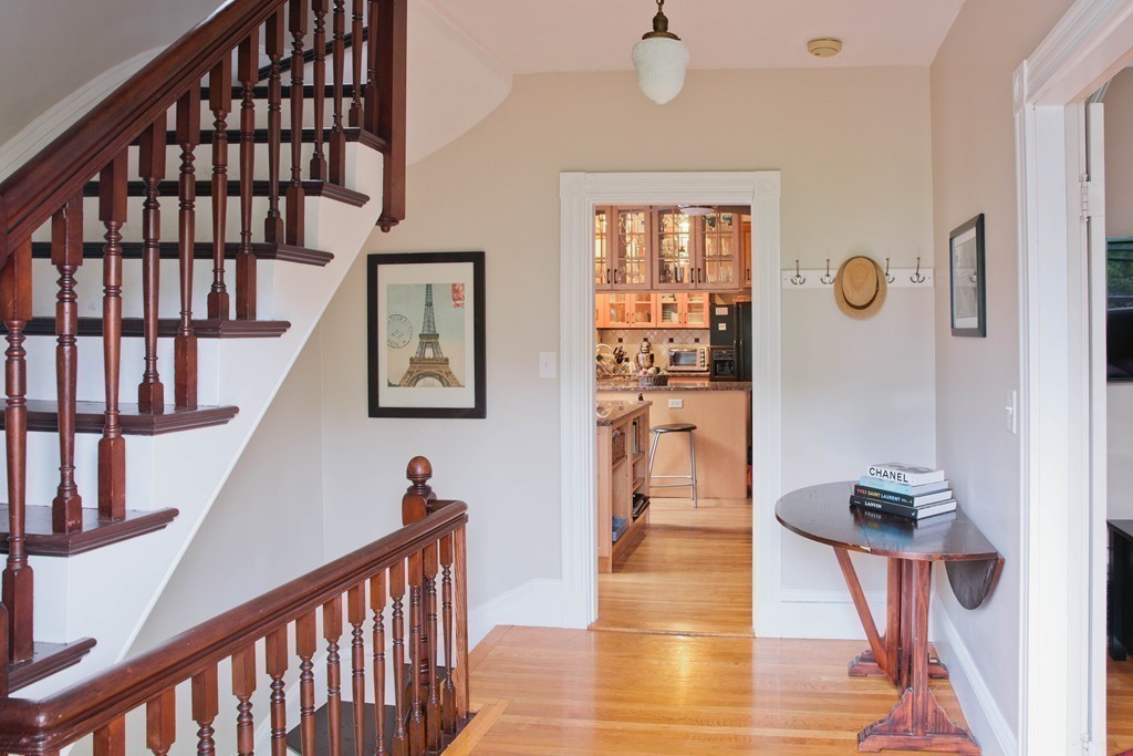 9-11 Campbell Park Somerville, MA 02144 - Photo 8 of 19 a view of entryway and hall with wooden floor