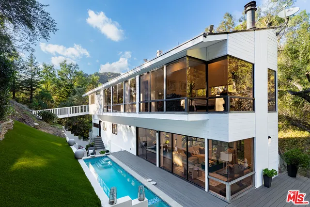 a view of a house with roof deck