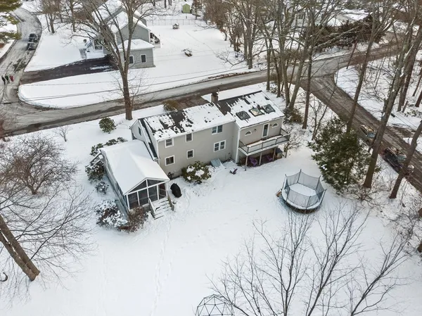 a view of outdoor space with seating space
