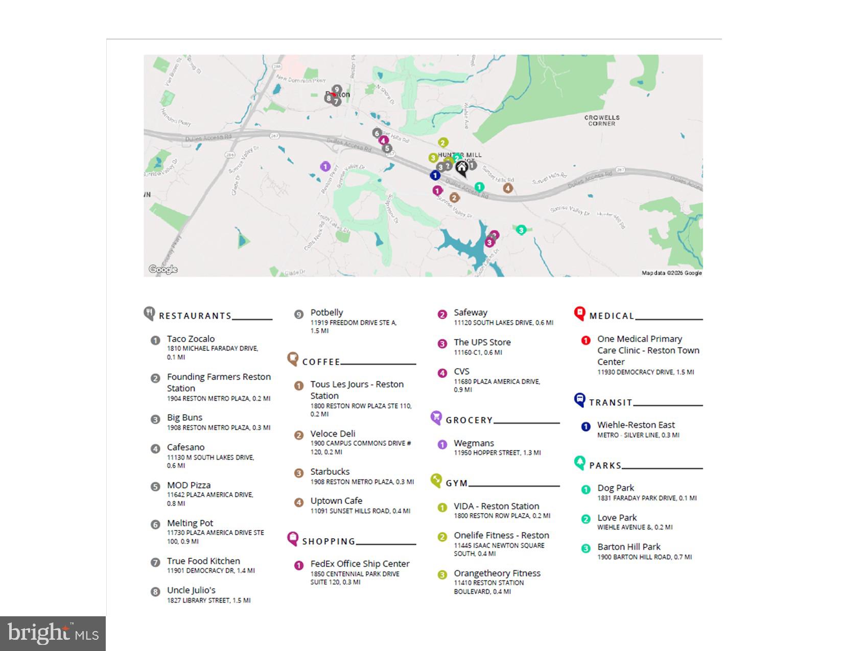 11246 Faraday Park Drive Reston, VA 20190 - Photo 47 of 48 Local Attractions