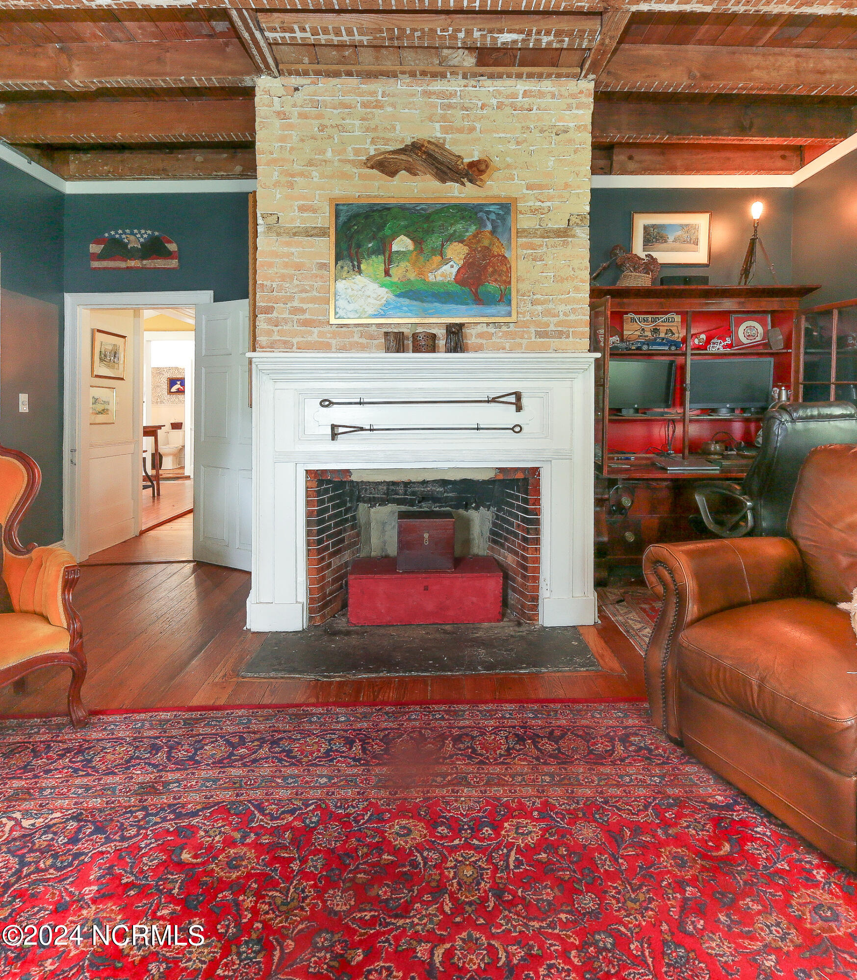 398 New Hope Road Hertford, NC 27944 - Photo 21 of 72 Den with 1 of 5 fire places