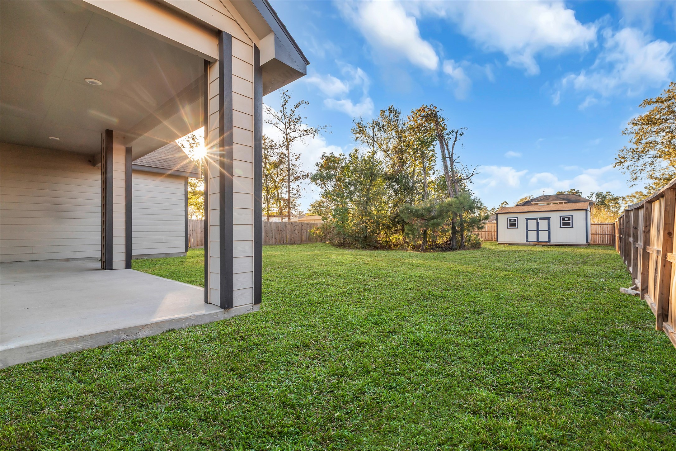 12341 North Chestnut Hills Road Conroe, TX 77303 - Photo 33 of 43 The property is equipped with a she-shed and wooded oasis.