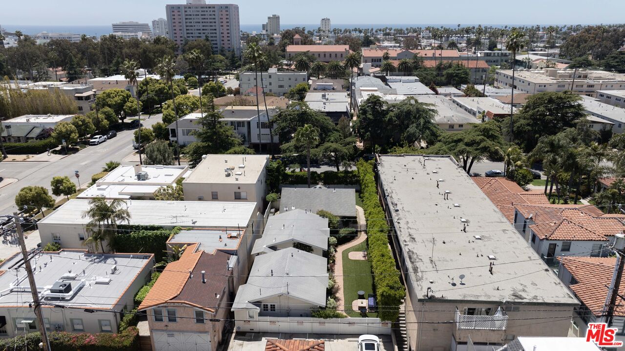 1047 9th Street Santa Monica, CA 90403 - Photo 16 of 20 an aerial view of a city with lots of residential buildings