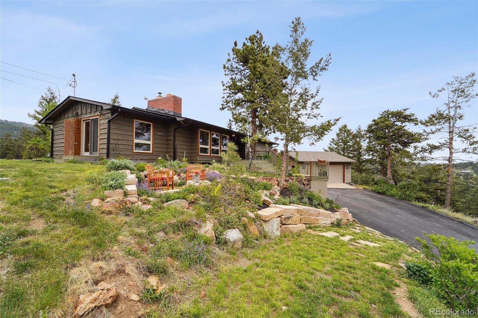 855 Kelly Road West Boulder, CO 80302 - Photo 34 of 40 a view of a house with a yard