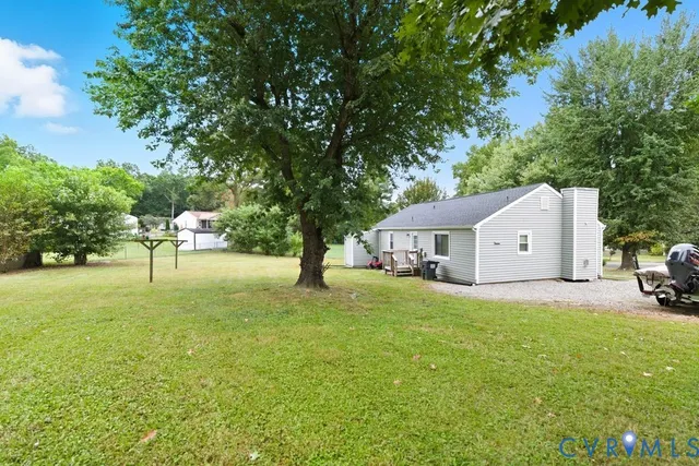 a house view with a garden space