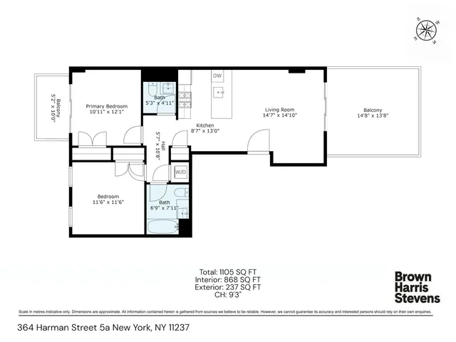 $975,000 | 364 Harman Street, Unit 5A | Bushwick