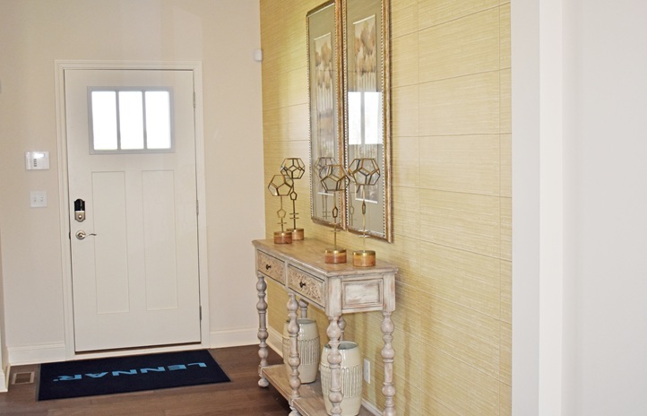 1174 Slade Road South Elgin, IL 60177 - Photo 2 of 18 a bathroom with a sink a mirror and a shower
