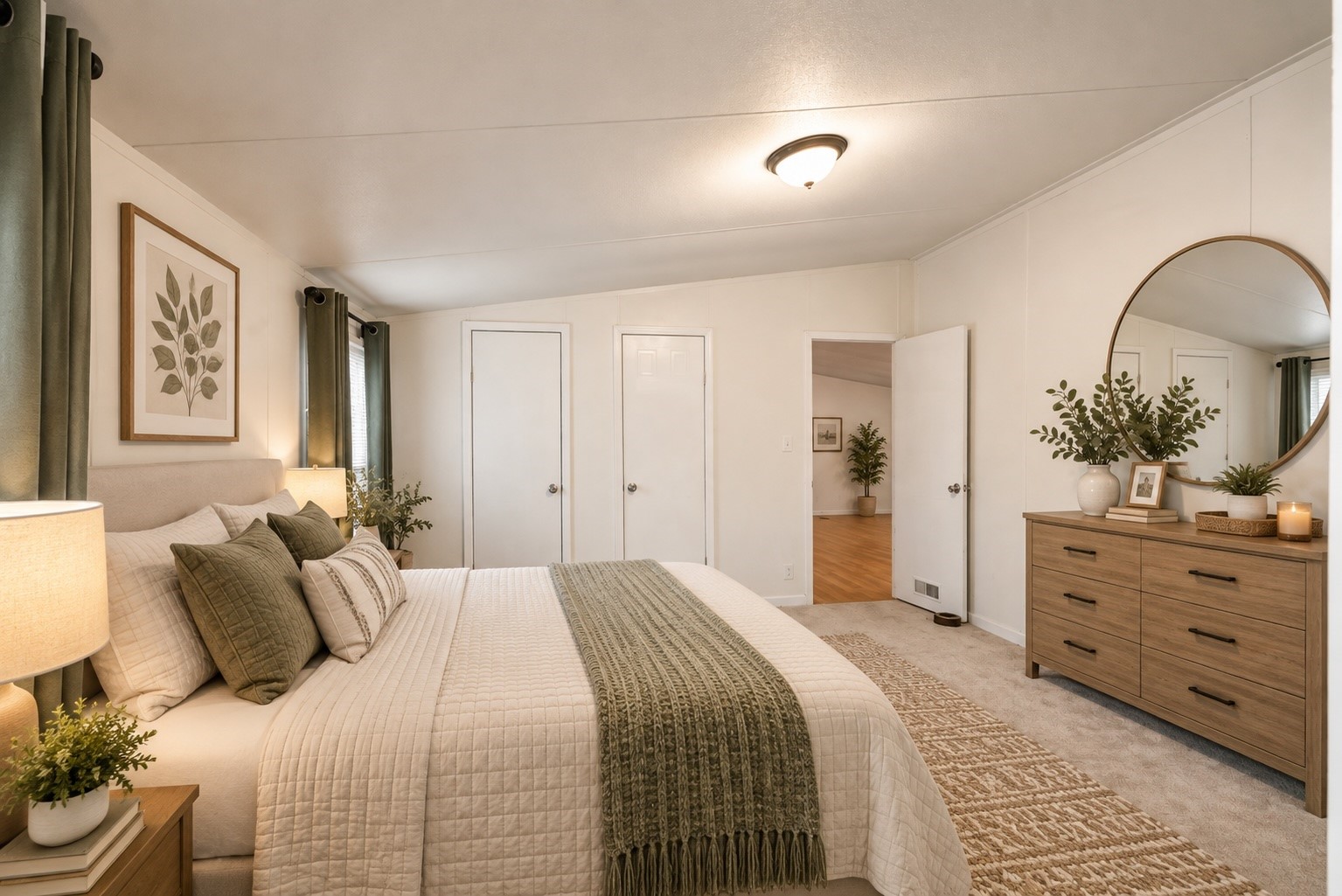 191 Aquarius Road Conroe, TX 77306 - Photo 18 of 32 Primary bedroom. Virtually staged.