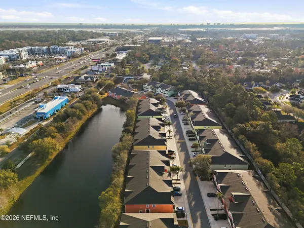 a view of a city with ocean view