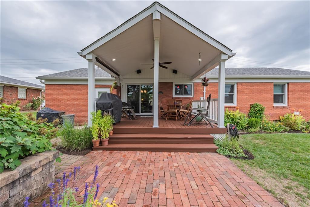 62 Barbara Road Latrobe, PA 15650 - Photo 15 of 21 The expansive rear deck offers a cathedral ceiling/roof and overlooks the brick patio