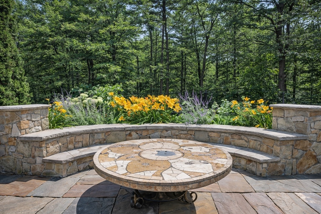 6 Trailside Way Norfolk, MA 02056 - Photo 41 of 42 a view of a backyard with a tub and chairs