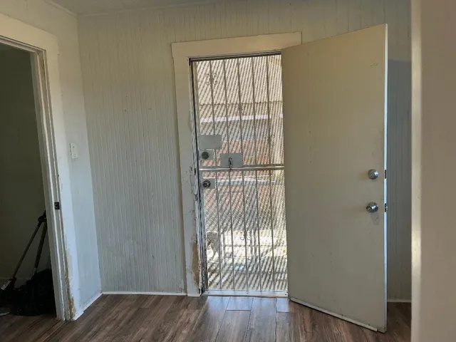 a view of wooden floor in a room
