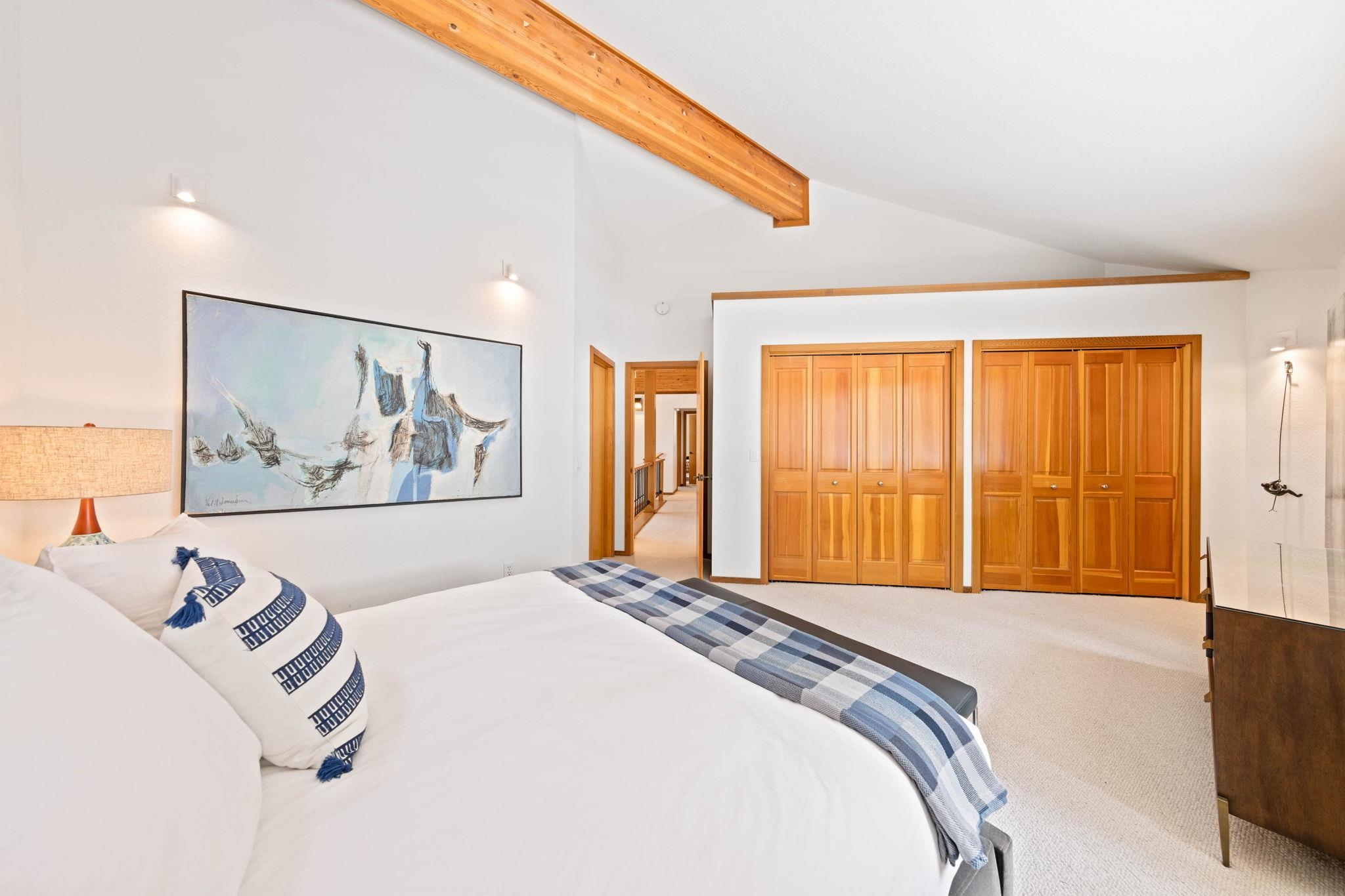 737 Conifer Truckee, CA 96161 - Photo 15 of 21 a bedroom with a large bed and a window