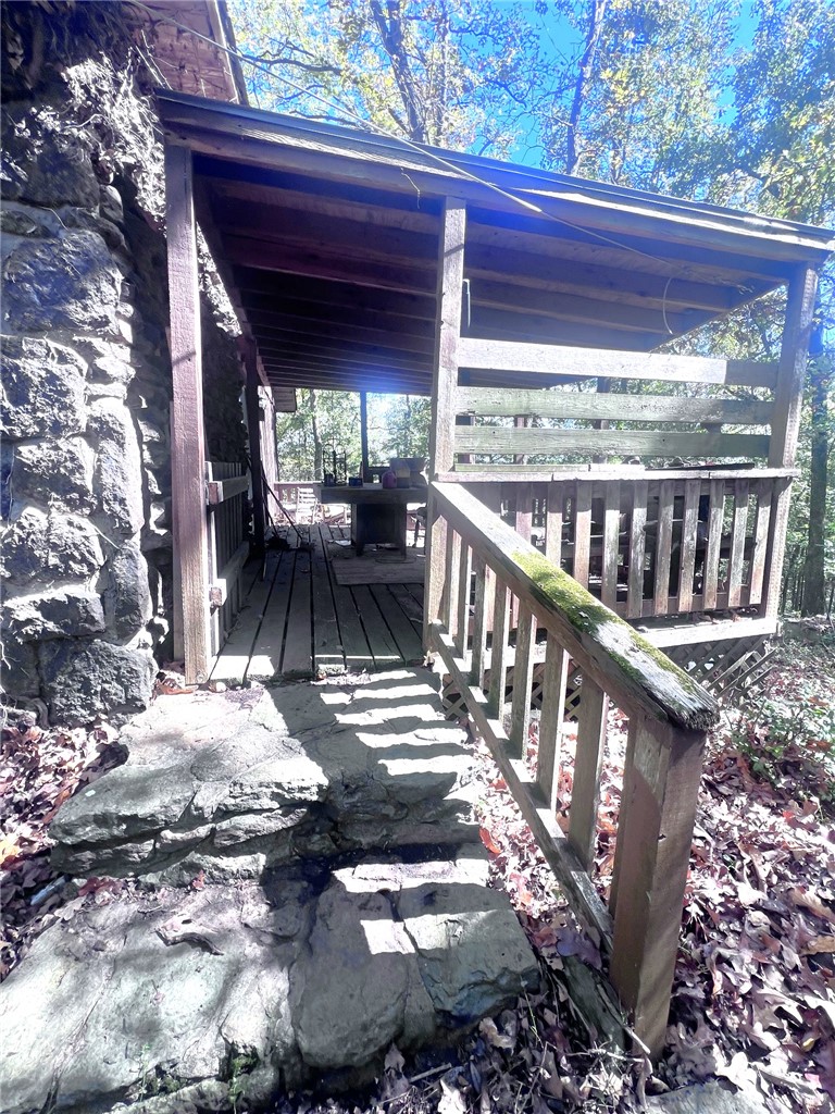 5555 Highway 282 Rudy, AR 72952 - Photo 3 of 26 Deck on the side of the home. Careful it needs work.
