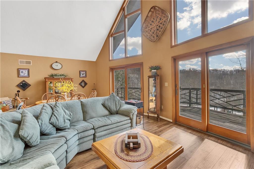 837 Girty Road Shelocta, PA 15774 - Photo 10 of 24 a living room with furniture and a large window