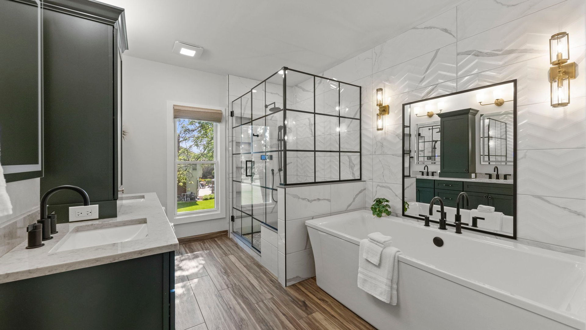 3614 Wolf Road Oswego, IL 60543 - Photo 32 of 56 a bathroom with a sink and a mirror