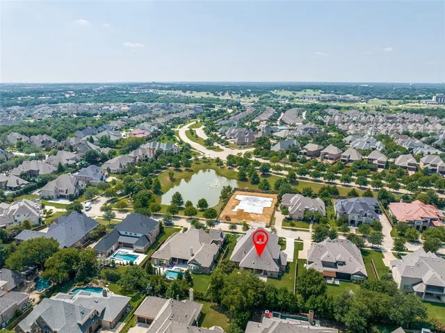 an aerial view of a city