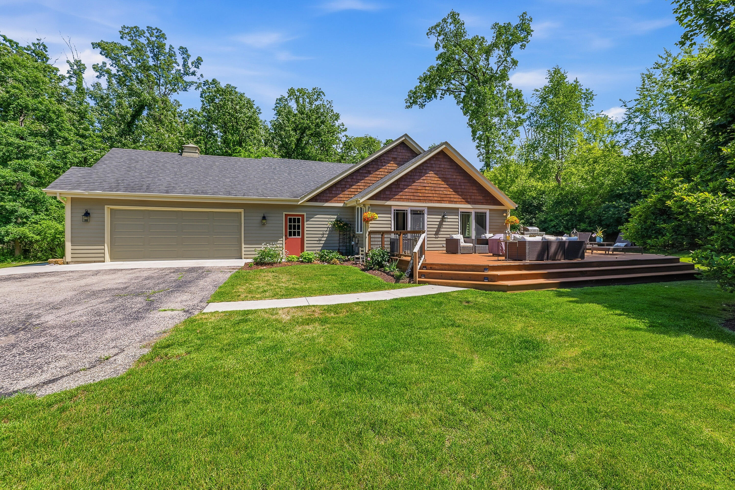 34899 Pabst Road Summit, WI 53066 - Photo 36 of 38 Easy access from the house to the deck makes grilling, entertaining, and everyday outdoor living a breeze.